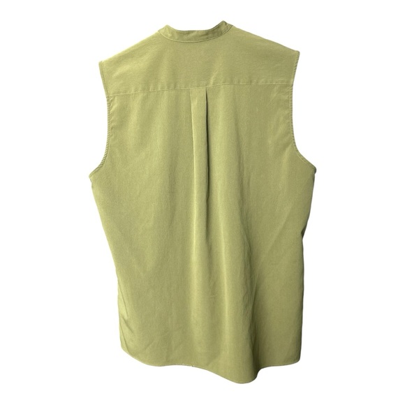 COOFANDY Men’s Summer Beach Tank Top Sleeveless Button Up Shirt - Picture 2 of 4